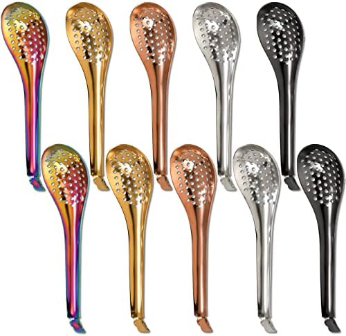 DEAYOU 10 PCS Slotted Serving Spoons, 18/10 Stainless Steel Perforated Spoon - Image 6