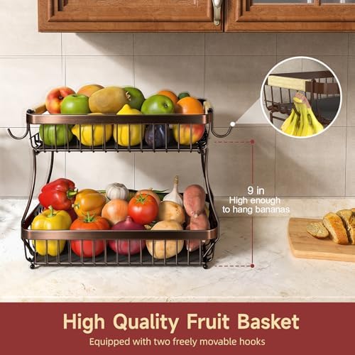 Sevenblue 2-Tier Fruit Basket - Image 2