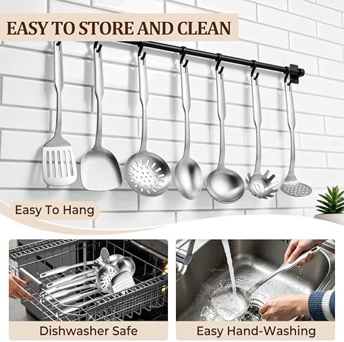 TeamFar Stainless Steel Cooking Utensils Set - Image 6