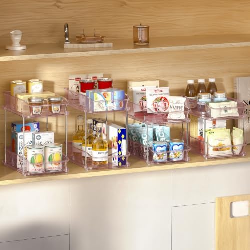 Delamu 2-Tier Under Sink Organizers and Storage, Pull Out Kitchen Pantry - Image 3