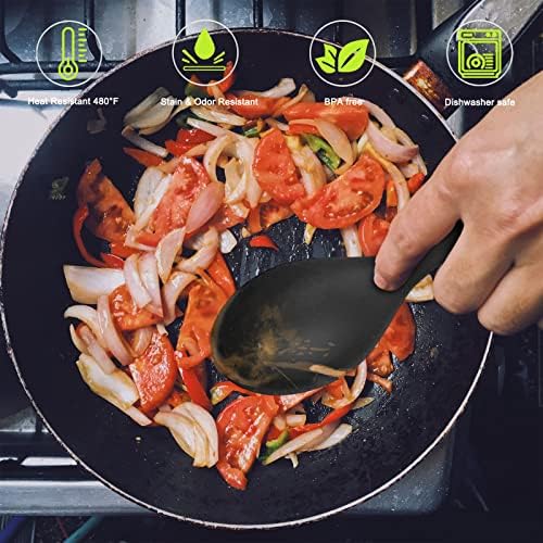 Beieverluck 12 Pack Large Silicone Cooking Spoons 10.8'' Heat Resistant Kitchen - Image 5