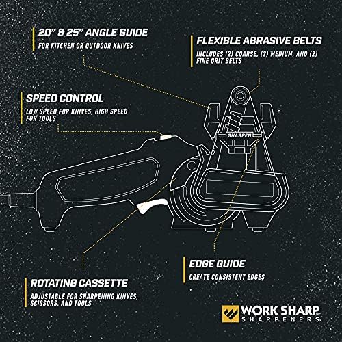 Work Sharp MK2 Electric Knife Sharpener – Adjustable 2-Speed Knife Sharpening - Image 3