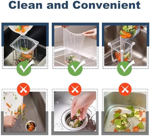 WYIRONG 200 PCS Large Kitchen Disposable Mesh Sink Strainer Bag - Image 4