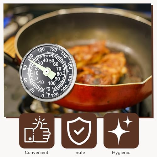 Xuhal 6 Pcs Kitchen Thermometer Glow Dial 5 Inch Stem - Image 4