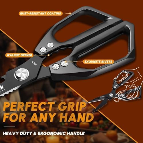 HUUSK Kitchen Scissors for Food - Image 4