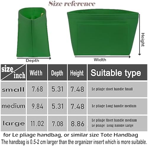 Lckaey Purse Organizer Insert for longchamp le pliage large Handbags Insert - Image 2