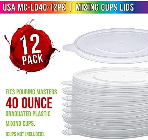 Pouring Masters 12-Pack Mixing Cup Lids - Image 2