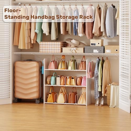 3-Tier Purse Organizer for Closet, Purse Rack Stand - Image 4