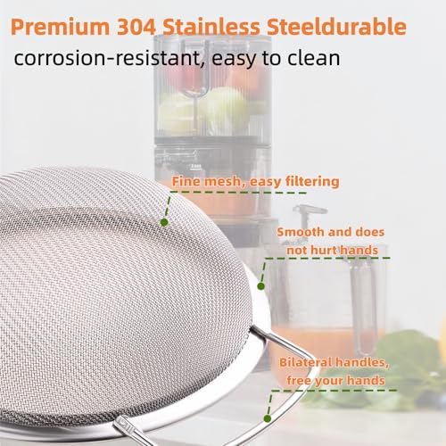 Juice Strainer for Nama J2, 304 Stainless Fine Mesh Strainer for Juicing - Image 6