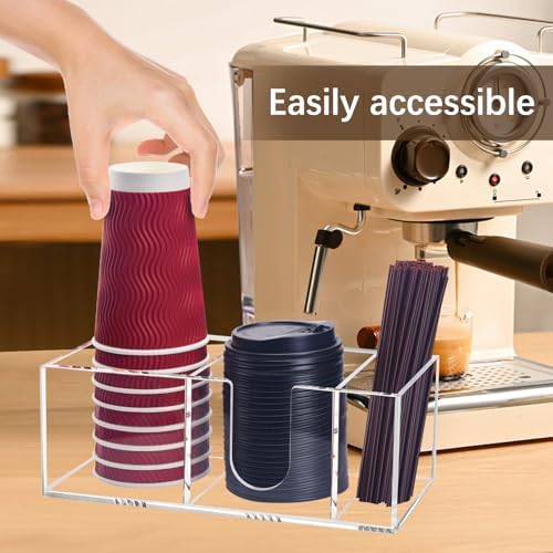 Coffee Bar Accessories and Organizer, Coffee Cup Holder Storage Box - Image 6