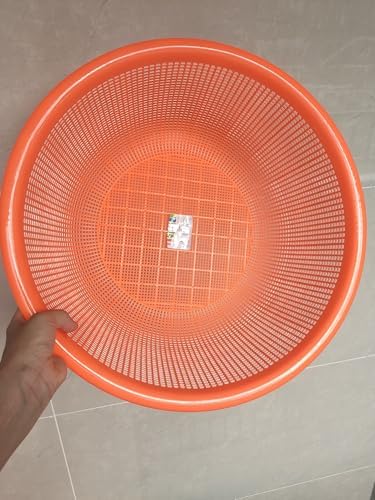 4 Pcs Large Plastic Wash Basket Round Perforated Colander Wash Vegetables and - Image 4