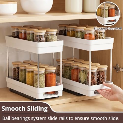 3 Pack Pull Out Spice Rack Organizer - Image 3