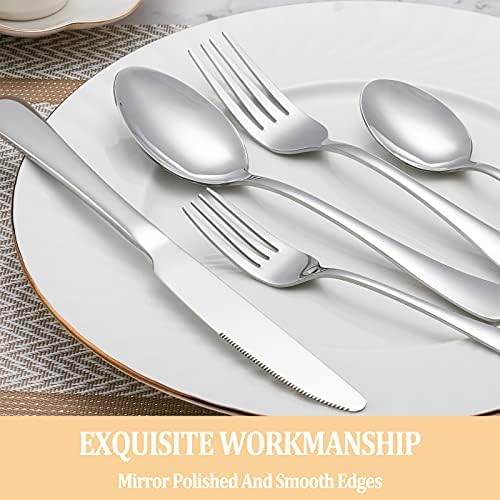 50 Piece Silverware Set Service - Image 4