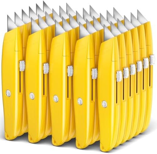 DIYSELF 30 Pack Box Cutter Heavy Duty Aluminium Shell Utility Knife | SK5 Steel by DIYSELF