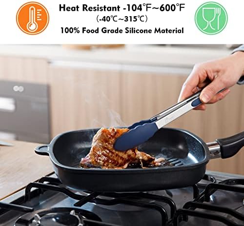 HOTEC Stainless Steel Kitchen Tongs - Image 2