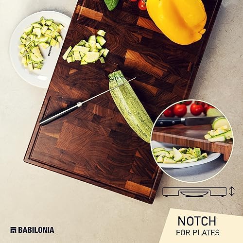 XXL American Black Walnut Wood Cutting Board, End Grain Butcher Block - Image 4