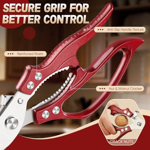 Freelander Kitchen Scissors Set Red - Image 4