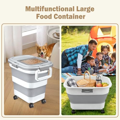 Komzon Rice Storage Container 20-30 lb, 17 lb Pet Dog Food Storage Container - Image 6