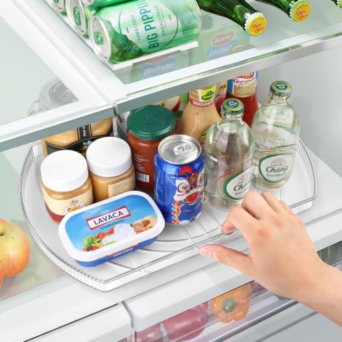 Lazy Susan Turntable for Refrigerator, Square Turntable Organizer for Fridge - Image 3