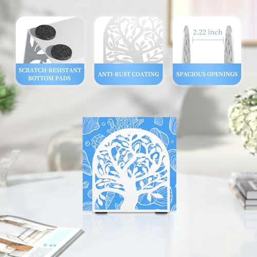 White Metal Tree of Life Napkin Holder - Image 6