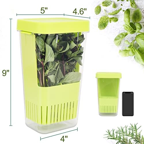 LUVCOSY Herb Keeper, BPA-Free Plastic Herb Saver - Image 2