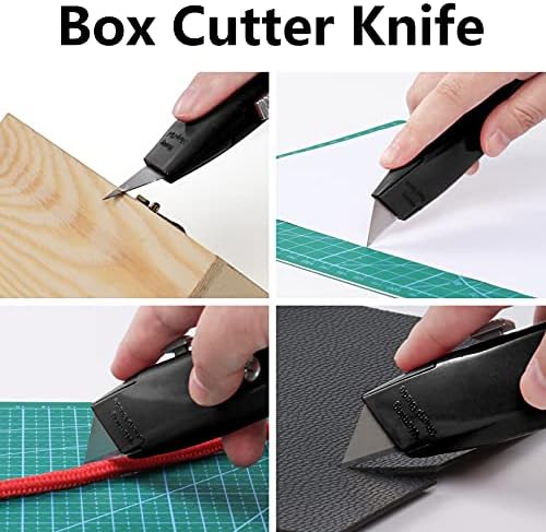 DIYSELF 2 Pack Box Cutters Retractable Utility Knife - Image 2