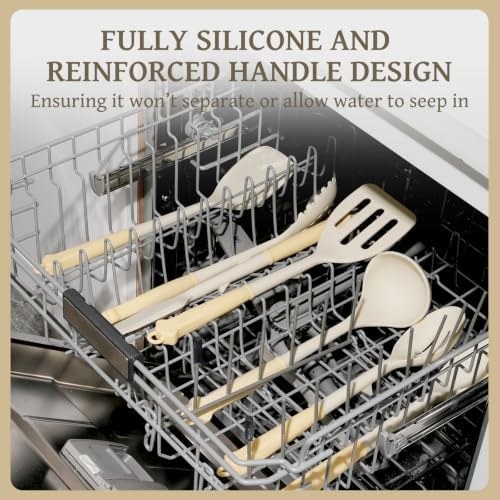 Kikcoin 43 PCS Silicone Kitchen Utensils Set, Dishwasher Safe Kitchen Cooking - Image 4