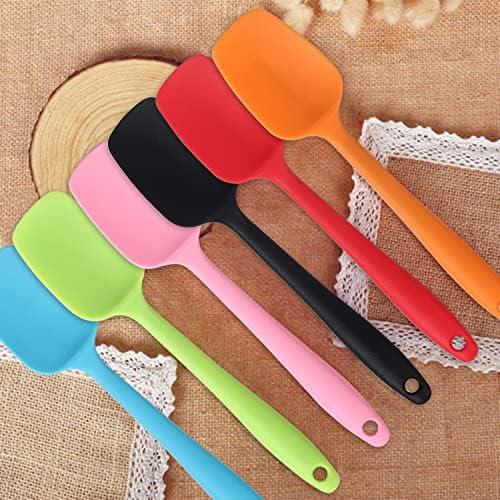MOACC Silicone Spatulas, 8.2 inch Small Rubber Spoon Spatula Heat Resistant - Image 3