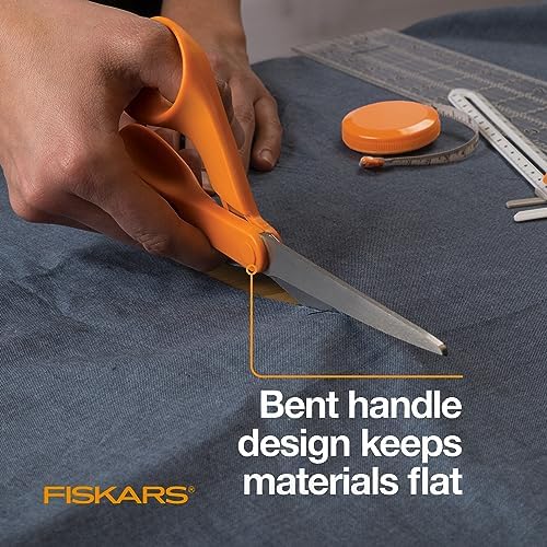 Fiskars 8" Original Orange-Handled Craft & Fabric Scissors, All Purpose - Image 4
