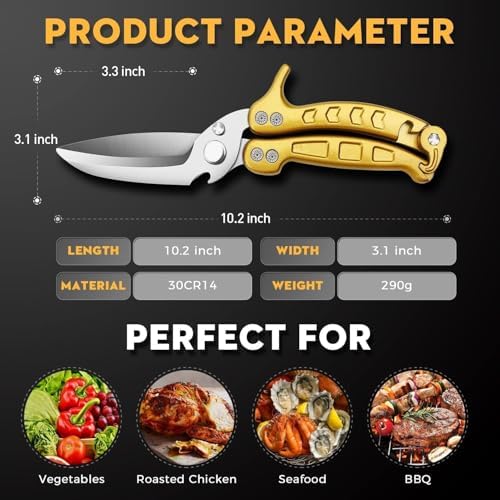 Dream Reach Poultry Shears Heavy Duty Kitchen Scissors - Image 7