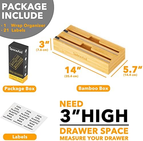 SpaceAid WrapNeat 2 in 1 Wrap Organizer - Image 4