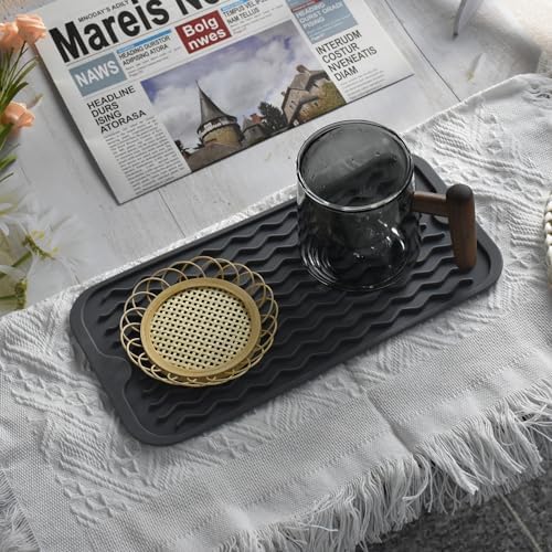 Silicone Dish Drying Mat, Non-Slip Easy Clean Sink Mat - Image 5