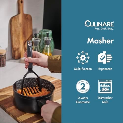 Culinare Potato Masher – Heat-Resistant, Non-Scratch Utensil - Image 3