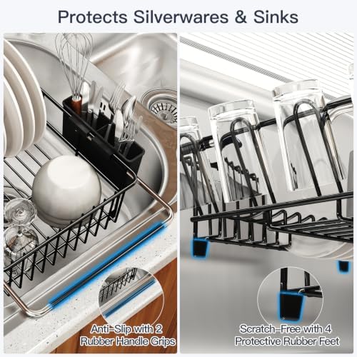 MAJALiS Expandable Dish Drying Rack Over Sink - Image 5