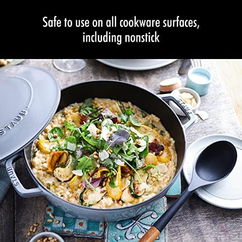 Staub Silicone with Wood Handle Cooking Utensil, Serving Spoon - Image 6