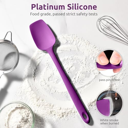 U-Taste 14" Long Silicone Spoonula, 600°F High Temp Spoon Spatula - Image 3