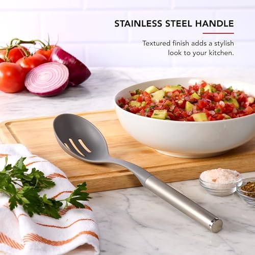 KitchenAid Slotted Spoon with Stainless Steel Handle, Nonstick Safe, Durable - Image 5