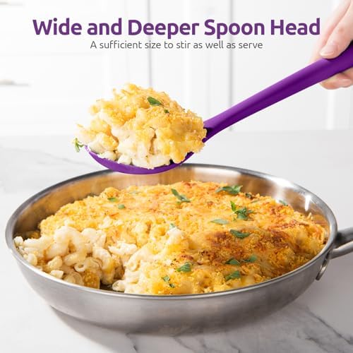 U-Taste Silicone Cooking Spoon, 13.3" Long Large Mixing Spoon - Image 7