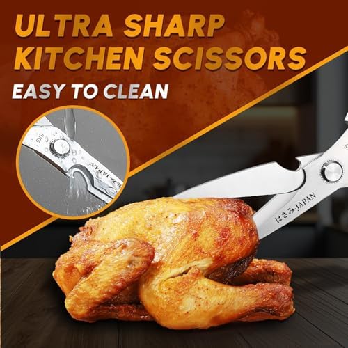 Huusk Kitchen Shears Set, Japanese Stainless Steel Scissors - Image 2