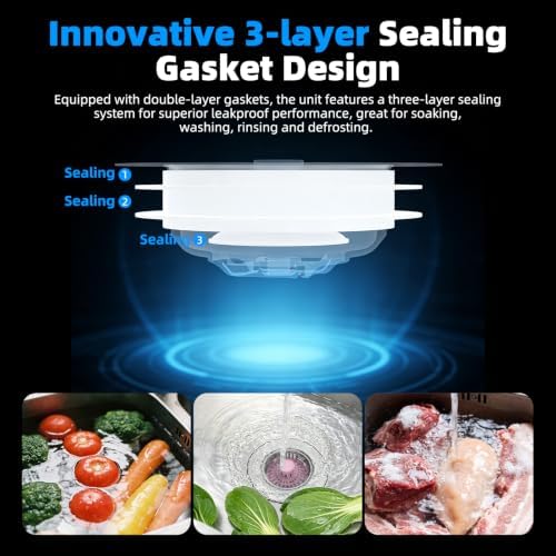 Hibbent 3 in 1 Kitchen Sink Drain Strainer, Metal Pop Up Stopper - Image 3