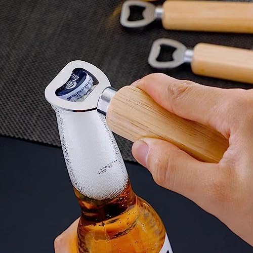Wood Wine Bottle Opener, Beer Bottle Openers, Soft Drinks Bottle Opener - Image 5