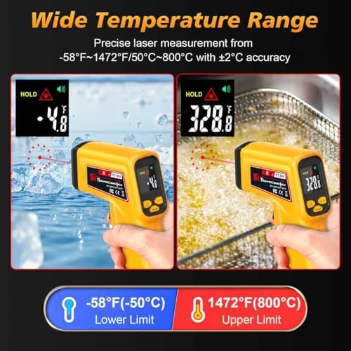 FKM Rechargeable Infrared Thermometer Gun, 13-Point Laser-High Precision - Image 6