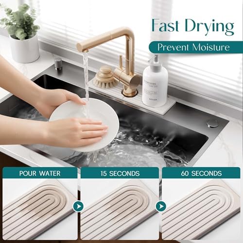 eormoe Diatomite Kitchen Faucet Mat - Image 3