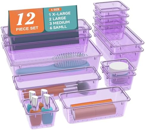 12 PCS Drawer Organizer Set, Makeup Organizers, Tool Storage Trays by Unknown