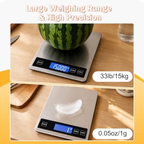 33lb Food Scale, Digital Kitchen Scale - Image 5