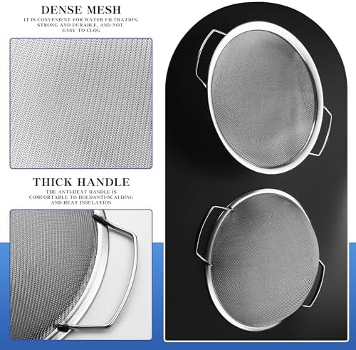 3 Pack 60Mesh Fine Heavy Stainless Steel Paint Filter - Image 6
