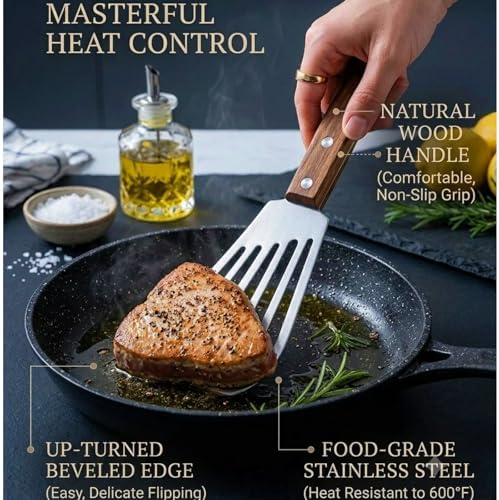 Fish Spatula Stainless Steel, Metal Slotted Spatula - Image 2