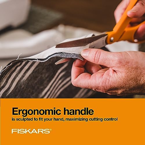 Fiskars 8" Original Orange-Handled Craft & Fabric Scissors, All Purpose - Image 5