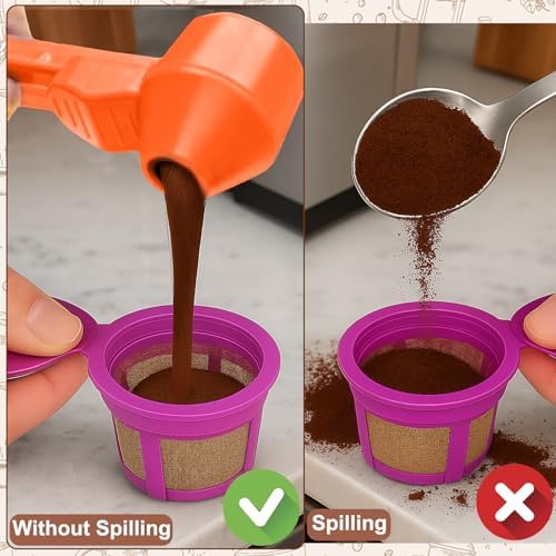 Palksky Coffee Scoop & Funnel for Reusable K Cup Refillable Coffee Pods - Image 2