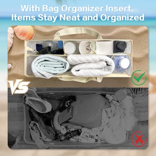 XYFuuee Beach Bag Organizer Insert Divider - Image 3
